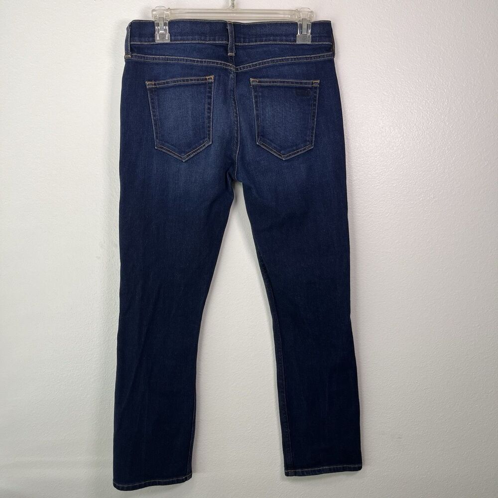 AYR Women's Dark Wash Blue Denim Stretch Slim Straight 5-Pocket Jeans Sz 28 - Picture 6 of 7